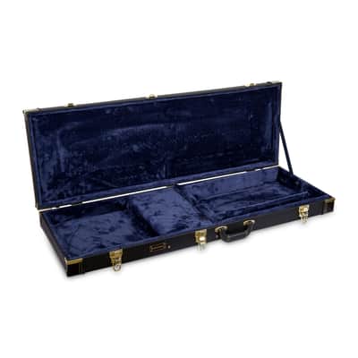 Crossrock Wooden  Electric Guitars Case Fits Fender Telecaster and Stratocaster in Black image 2