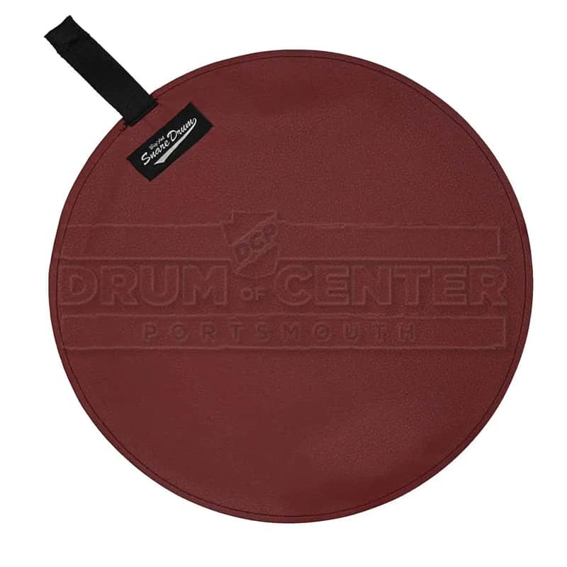 Big Fat Snare Drum Faux Suede 14" Maroon image 1