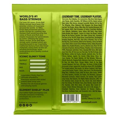 Ernie Ball 2832 Regular Slinky Nickel Wound Electric Bass Strings (50-105) image 6