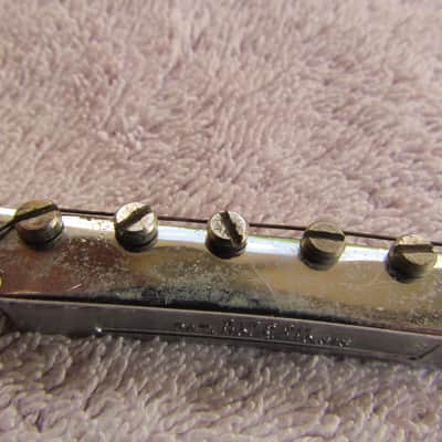 Vintage Gibson Tune-o-matic Bridge Chrom Plated Plastic Saddles Retainer Wire Gibson TOM Bridge image 5