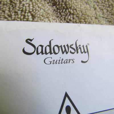 Sadowsky Owners Packet With Warranty, RoHS Compliance Letter, Diagram Of Bass Controls, & More image 2