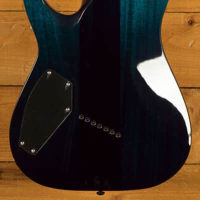 Schecter Reaper-7 Elite MS - Ebony - Deep Ocean Blue - 7-String image 4