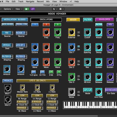 VIRTUAL Moog Voyager editor / programmer - LOGIC v4 - X image 1