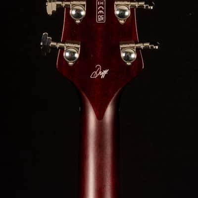 Gretsch G6134TFM-NH Nigel Hendroff Signature Penguin 2022 - Dark Cherry Metallic Flame image 7