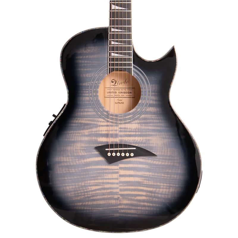 Lindo ORG-SL SlimLine Space Grey Electro Acoustic Guitar with Preamp and Chromatic Tuner - Designed in the UK | Limited Edition image 1