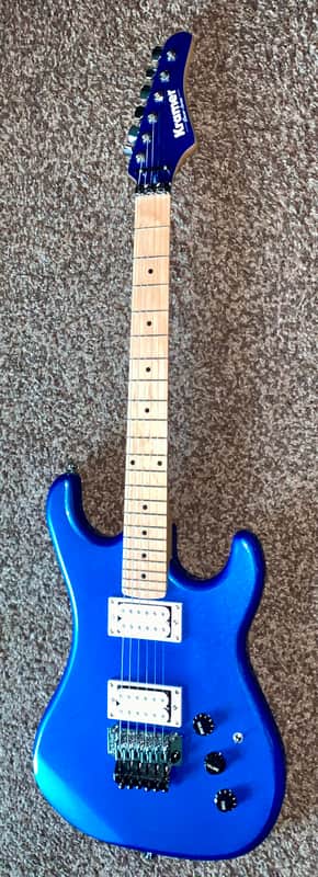 Kramer Pacer Classic electric guitar Floyd rose blue image 1