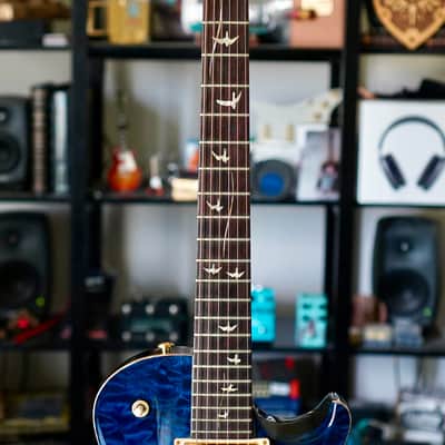PRS 20th Anniversary Artist Top SingleCut Custom 22 Quilted Blue Brazilian Board 2007 image 16
