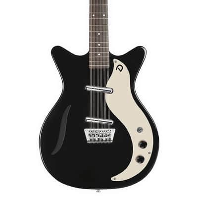 Danelectro D59V12-BLK DANO 59 Shorthorn Shape Vintage 12-String Electric Guitar image 3