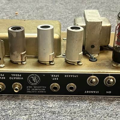 1965 Fender Deluxe Reverb AB763 -- Pre-CBS Blackface Serial A 06439 image 14