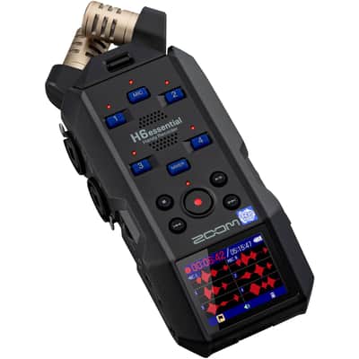 Zoom H6essential (2024 Model, Essential Series) with 32-Bit Float, 6-Track Recorder, Stereo Microphones, 4 XLR/TRS Inputs, for Musicians, Podcasters, & Filmmakers with 64GB Card, Batteries + Bundle image 2
