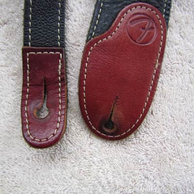 Fender Leather Guitar Strap Thick Soft Leather Fender Guitar Strap SOFT Fender Guitar Strap image 3