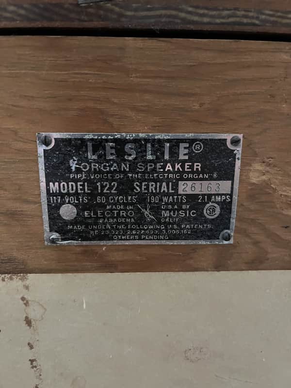 Hammond Leslie 122 mid 60's - wood image 1