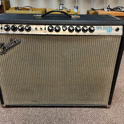 1970 Fender Silverface Twin Reverb Combo Amp image 1