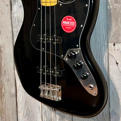 Squier Classic Vibe '70s Jazz Bass  Black , Super Kool Fender J-Bass In Stock Ships Ultra Fast ! image 6