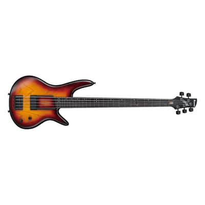 Ibanez GWB205 Gary Willis 5-String Fretless Bass Tequila Sunrise Flat + Gig Bag - Brand New image 1