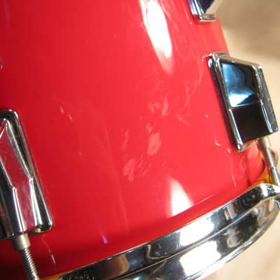 Pearl Export 10 Inch Across by 8 Inch Deep Tom Drum Red 80's 90's Lot 71-02 image 7