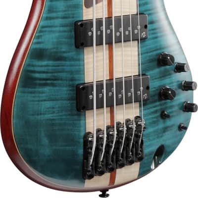 Ibanez 1B-SR1426BCGL Premium SR Electric Bass 6-String - Caribbean Green Low Gloss + Gig Bag – B-Stock image 11