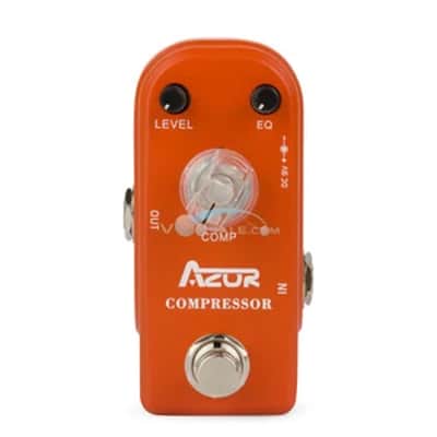 Amazon Basics Compressor Guitar Pedal Fully Analog Circuit Silver Finish Frame