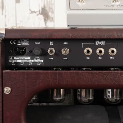 Two Rock Classic Reverb Signature 100 Watt Head and 2x12" Cab - Burgundy Tolex image 9