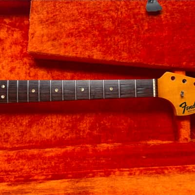 1968 Fender Stratocaster Neck – Original Nitro, A-Width, Rosewood Veneer, Original Frets, rare image 1