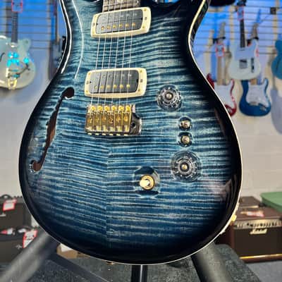 PRS Custom 2408 Semi Hollow 40th Anniversary 2025 - Faded Whale Blue Smokeburst, Signature Dealer, Free Ship, FREE PLEK 313 image 3