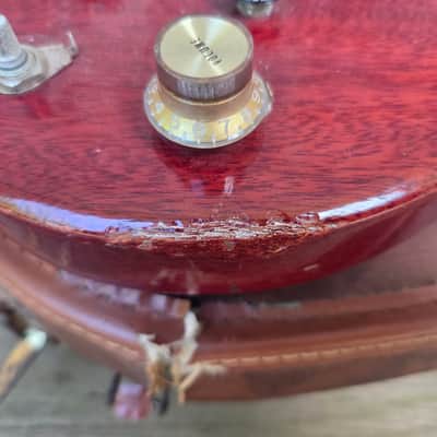 Vintage 1962 Gibson EB-0 Bass Guitar Husk Project w/ Original Softshell Case! image 5