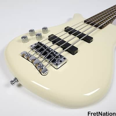 Warwick GPS Streamer LX 5-String Bass Creme White Lefty Left-Handed Gig-Bag 9.72 Pounds #9373-21 image 7
