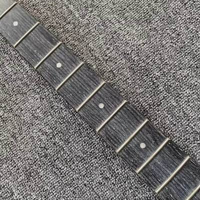 Harley Benton Black Left Handed 4 String Bass Maple Neck, Rosewood Fingerboard, Defected Truss Rod image 4