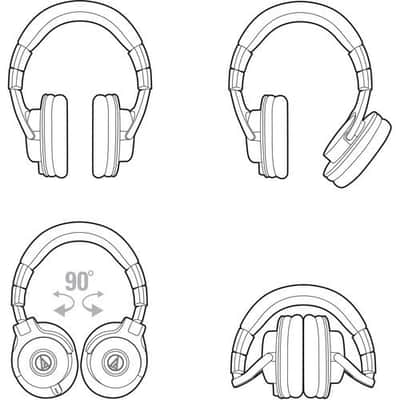 Audio Technica ATH-M40X Professional Monitor Headphones (Open Box) image 8