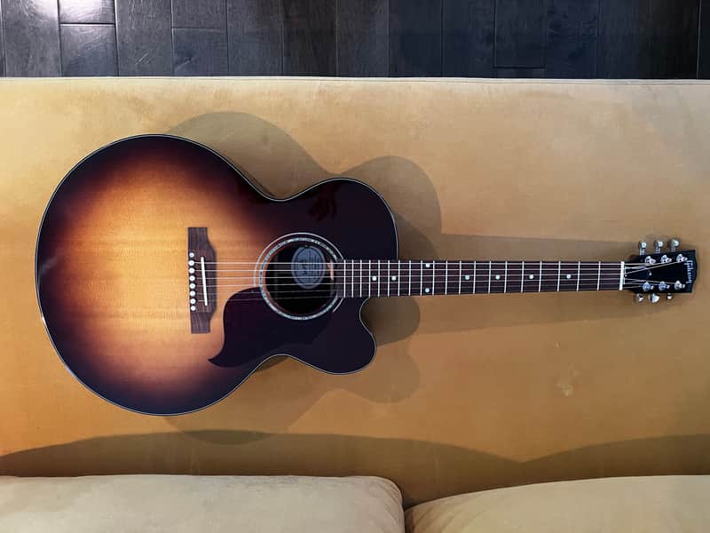 Gibson J-185 EC Modern Walnut 2020 - 2024 Walnut Burst image 1