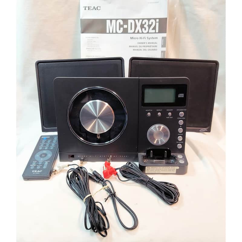 TEAC Micro Hi-Fi (partial) System MC-DX32i CD AM/FM iPod Dok Speakers Remote *Read