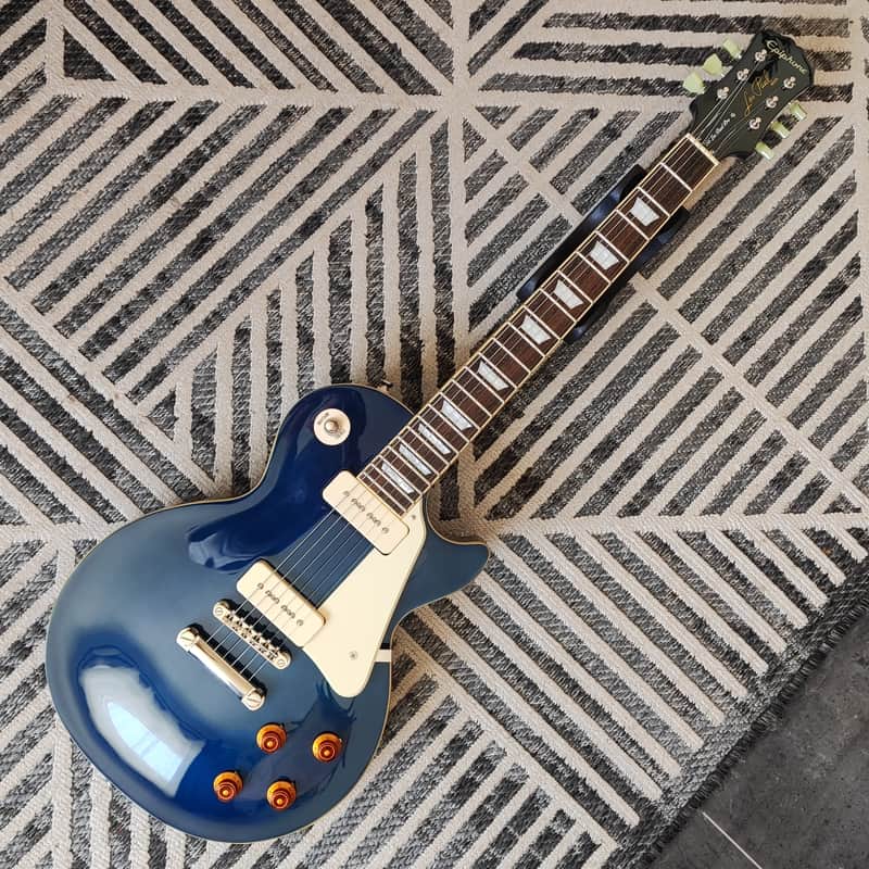 Epiphone '56 Les Paul Standard PRO with case 2014 - 2019 - Chicago Blue image 1