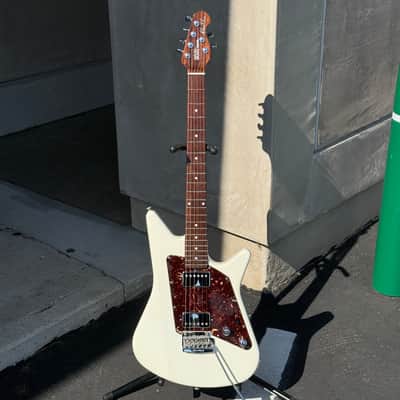 Used Ernie Ball Music Man Albert Lee Signature HH Tremolo White with Case *Refin image 2