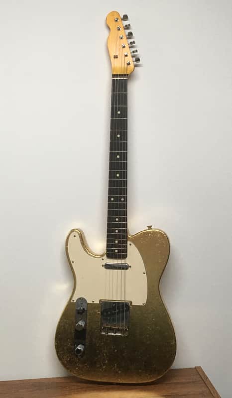 LEFTY Custom Heavy Relic TL59 Gold Metallic Vintage Guitar Aged Tele 6 Lb HSC image 1