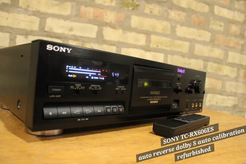Sony  TC-RX606ES dolby S auto calibrat w/remote- refurbished image 1