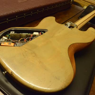 RARE 1985 Vintage Wal Mk1 MkI Custom UK British Bass Natural Canadian Maple Burl, Brazilian Mahogany image 14