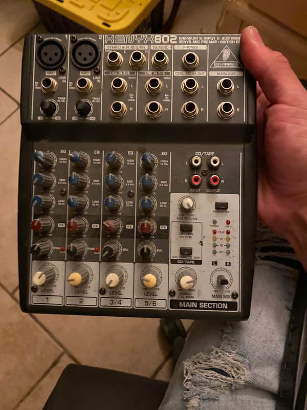 Behringer XENYX 802S 8-Channel Mixer with Bluetooth Streaming 2024 - Present - Black image 1