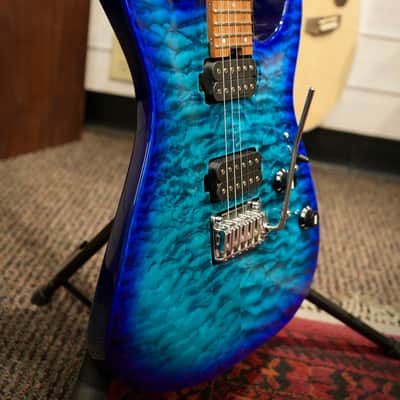 Charvel PRO-MOD DK24 HH 2PT CM QM 2025 - Chlorine Burst image 3