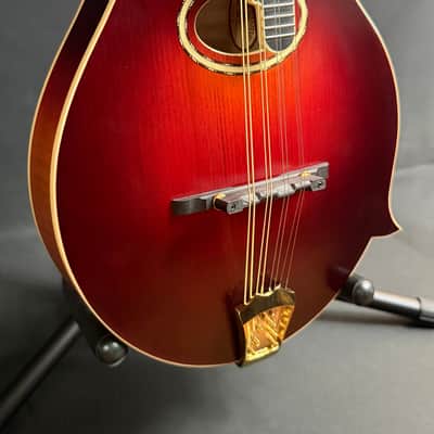 Gold Tone GM-80 Oval-Hole F-Style Mandolin Cherry Burst Satin w/ Pickup image 3