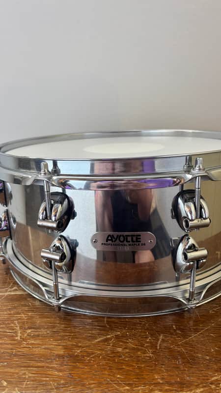 Ayotte Drumsmith 13x5,5 steel snare 90s - Chrome image 1