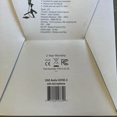 CAD U37 USB Condenser Microphone 2010s Bild 2