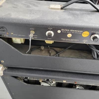 Vintage Fender Super Showman SS-1000 Solid State Amp Head W/ Power Speaker XFL 2000 ( image 5