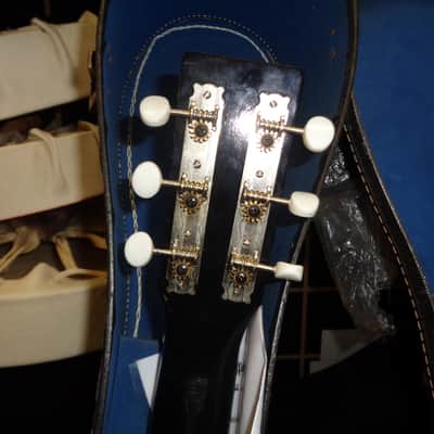 vintage Harmony Stella H+-6130 acoustic guitar with chipboard case image 9