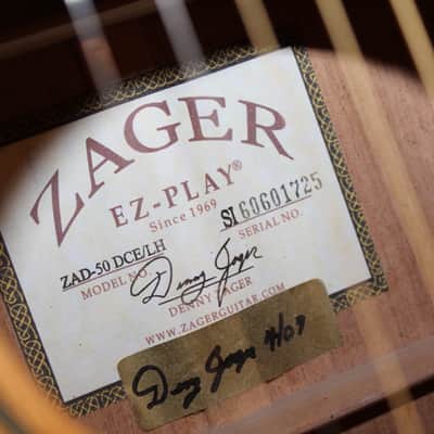 Zager ZAD-50 DCE/LH ZAD-50CE Zager acoustic electric guitar image 8