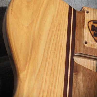 Babik Custom Telecaster Style body, Long board style, Ash on wormy butternut Light weight, Handmade 2026 image 6