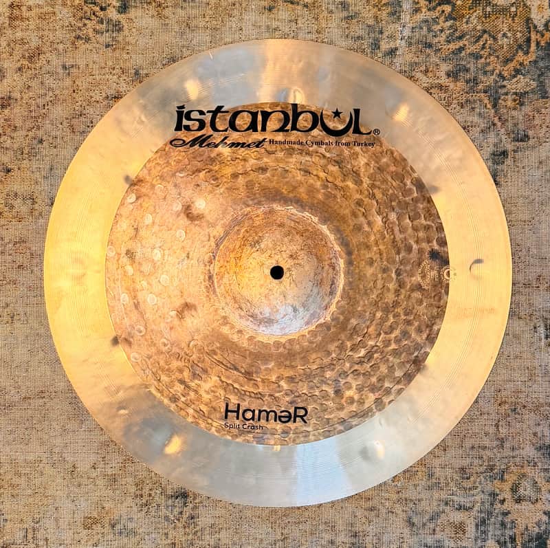 DARK 1/2 LATHE ISTANBUL Mehmet Hamer 18” SPLIT CRASH 1284 g Complex! PERFECT image 1