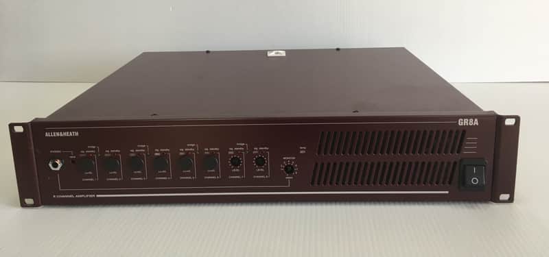 ALLEN & HEATH MODEL GR8A 8 CHANNEL AMPLIFIER 8 X 60 WATTS MADE IN UK image 1