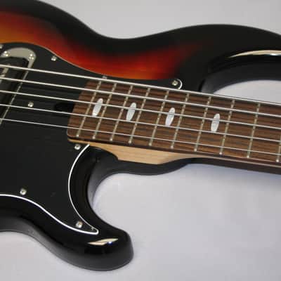Yamaha BB2025X Vintage Sunburst 5 Strings Bass Guitar W/OHSC , Free Shipping image 3