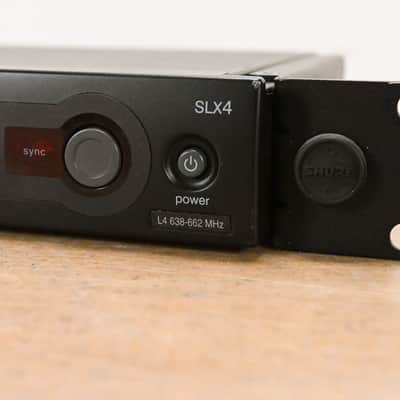 Shure SLX4 Wireless Receiver - L4 Band: 638-662 MHz (NO POWER SUPPLY) CG0132S image 4