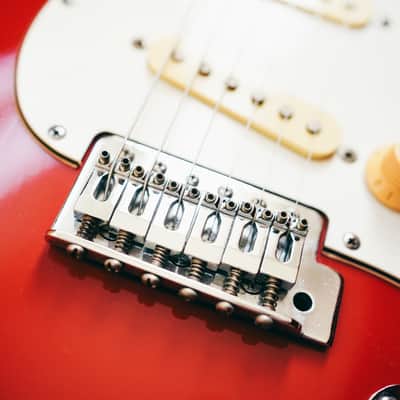 1988–1989 Fender Japan Stratocaster – MIJ / H-Serial / Candy Apple Red / Maple Neck / Hard Case image 3